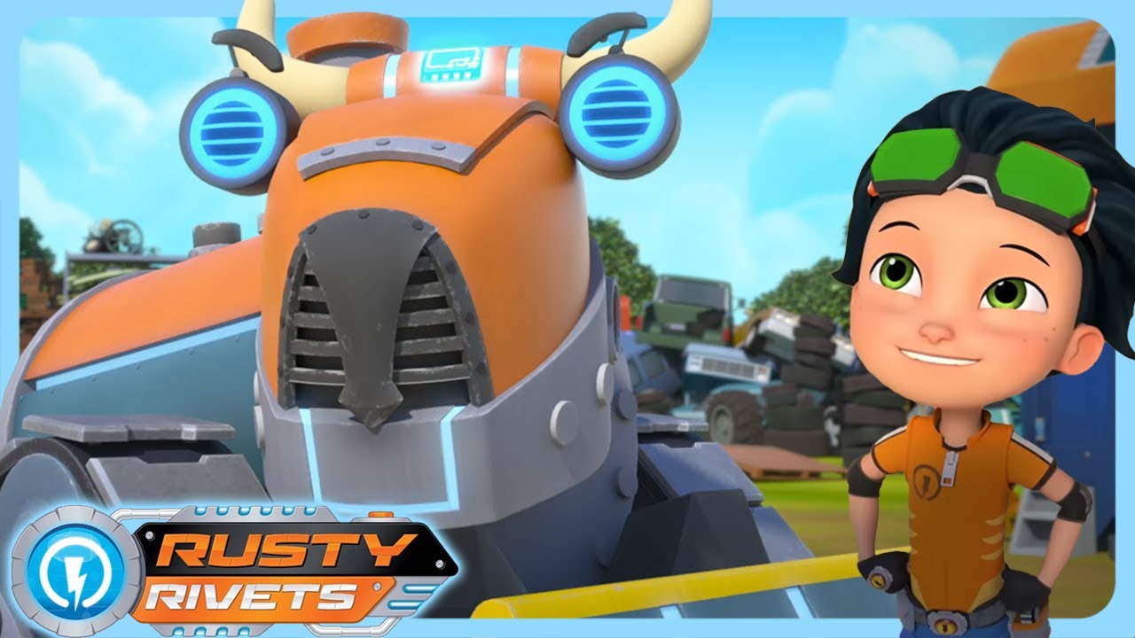Stop that Bull-Dozer! | Rusty Rivets | Cartoons for Kids