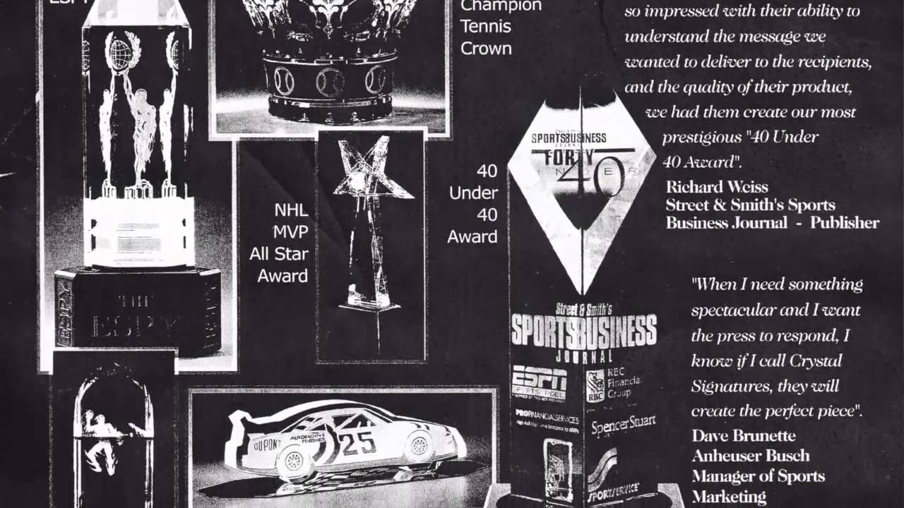 Custom Crystal - Sports Awards - Peter Yenawine