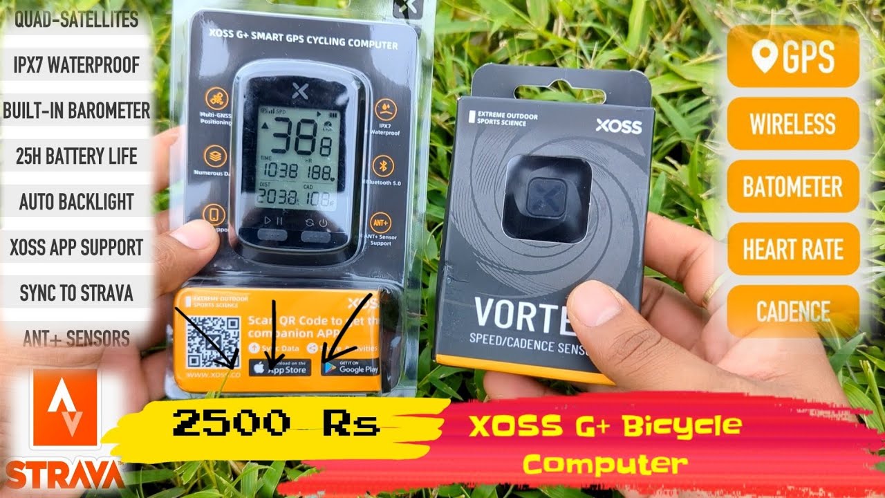 Cheapest GPS Wireless Bicycle Computer Demo, Unboxing & Review | XOSS G+ at 2500 Rs | Full Setup |