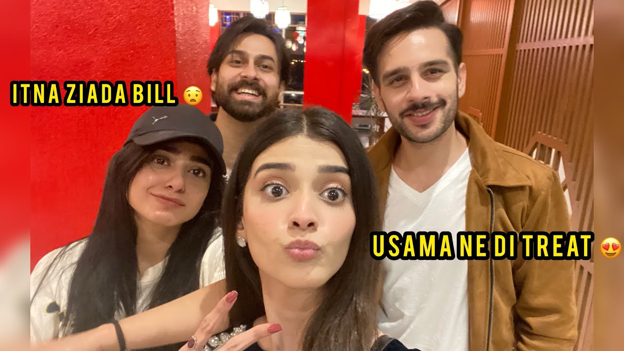 Usama khan ne di treat 😍 Itna ziada bill bangaya 😧 | HamzaShykh