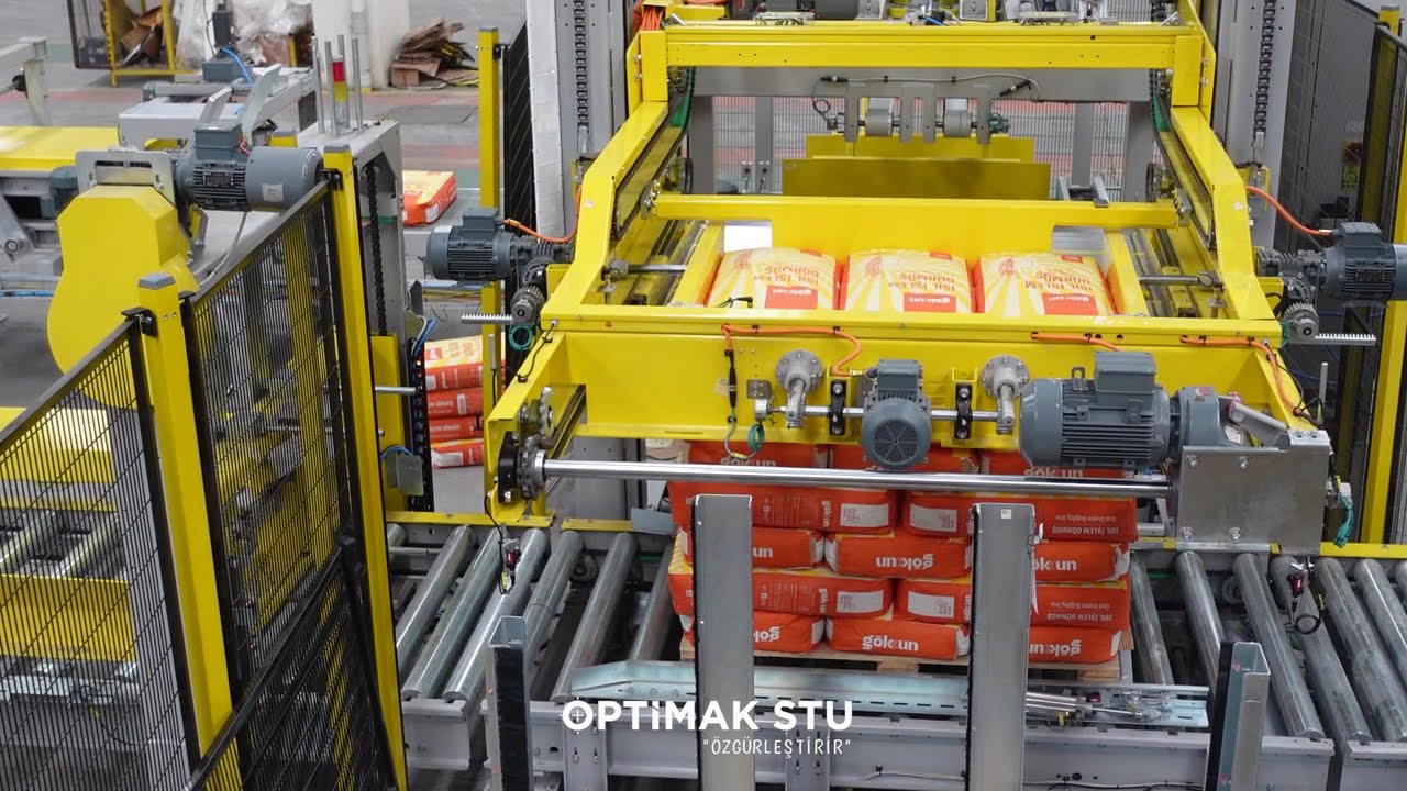 Automated Cartesian Palletizing System for Flour Bags