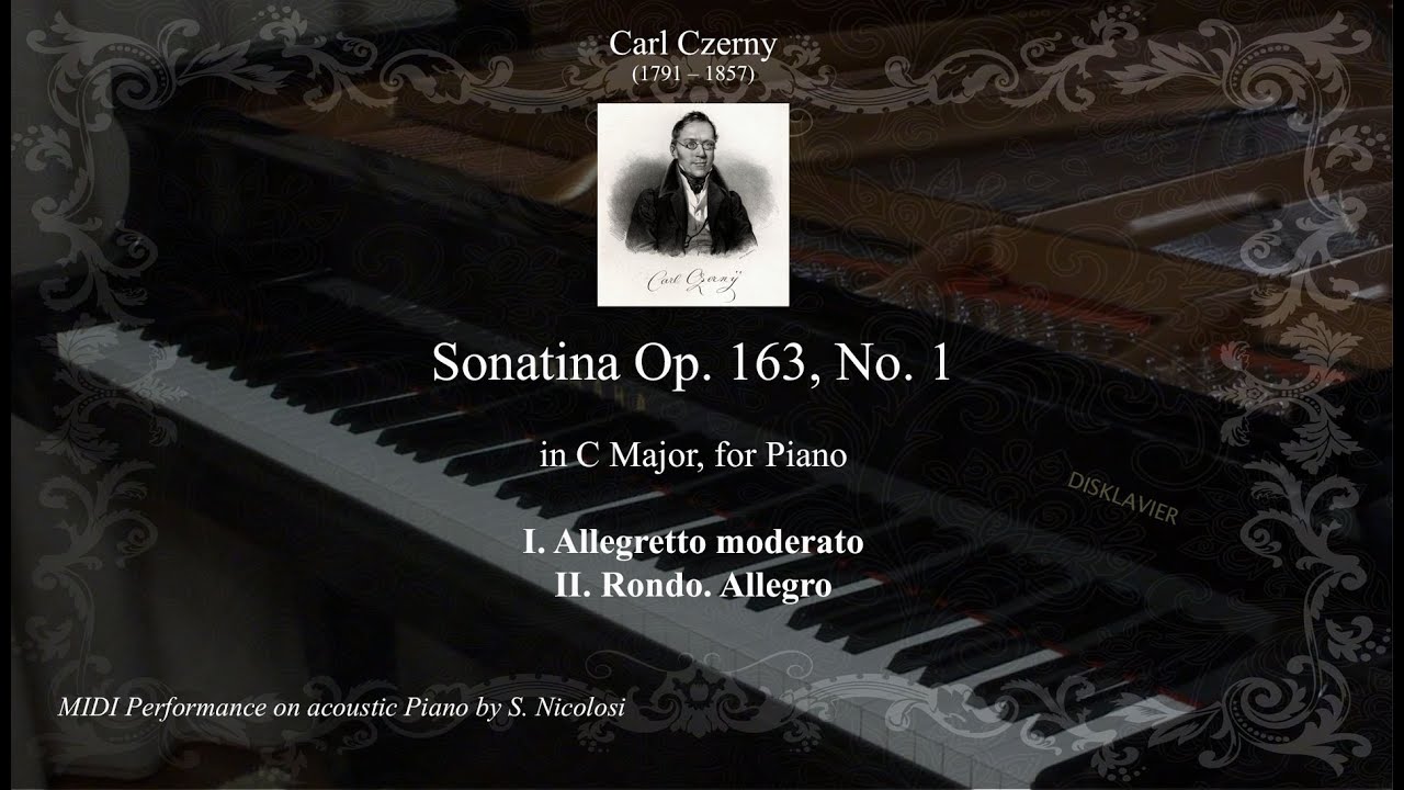 Carl Czerny: Sonatina Op. 163 No. 1, in C Major, for Piano (Complete)