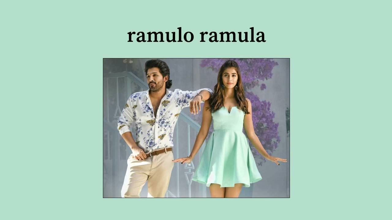 ramulo ramula (ala vaikunthapurramuloo) sped up♥︎