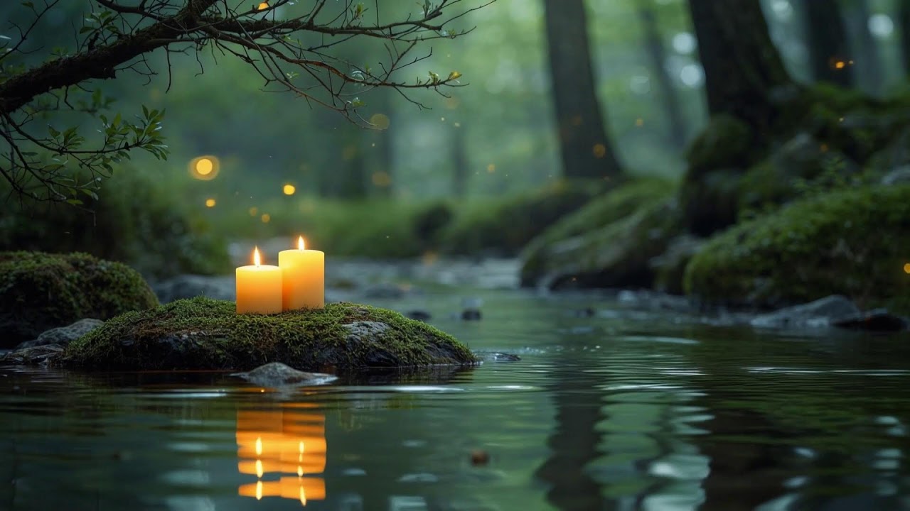 Soothing Water Stream & Piano Music 🌿 Fall Asleep in Minutes | Stress & Anxiety Relief 2