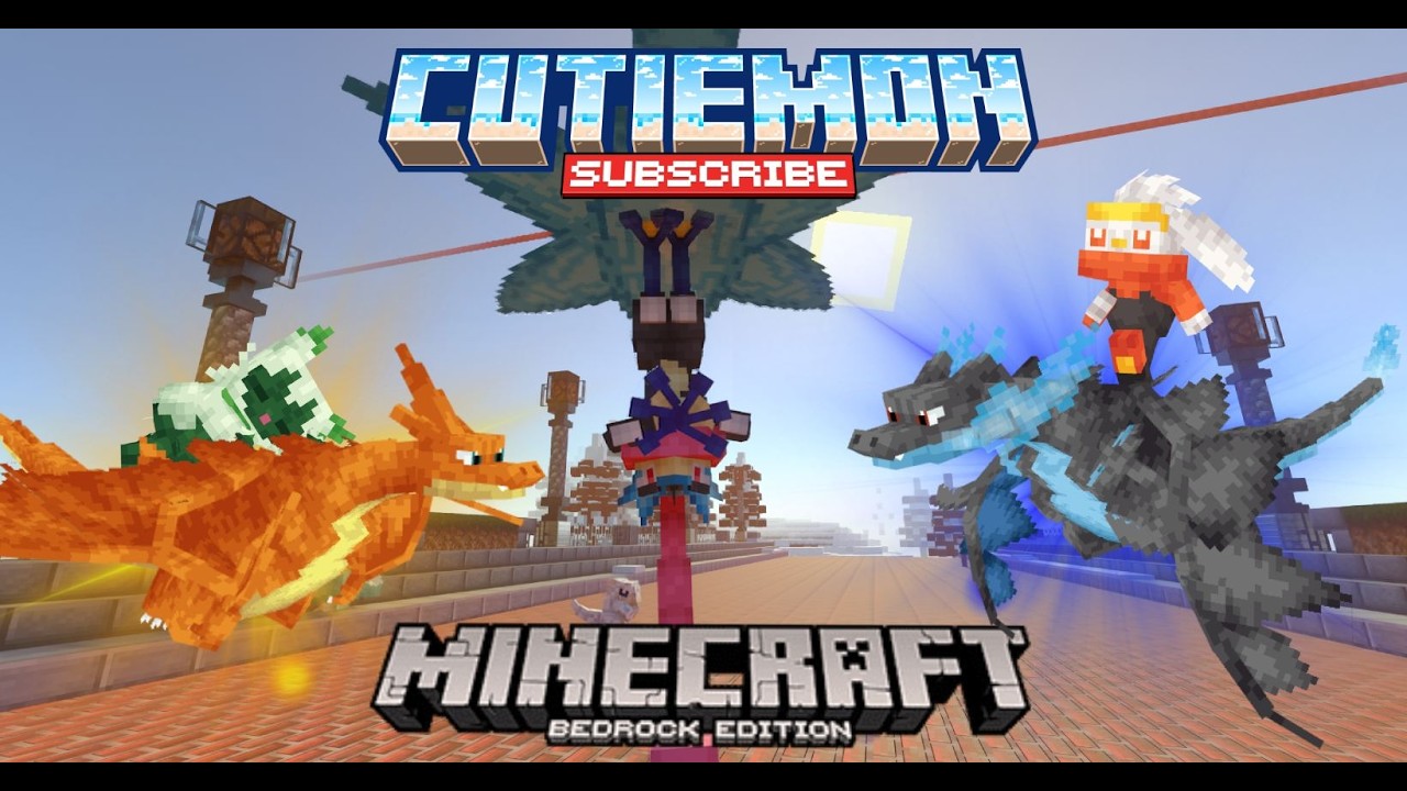 🥵Como descargar CUTIEMON (Igual al de JAVA) cobblemon Para minecraft bedrock 1.21.X