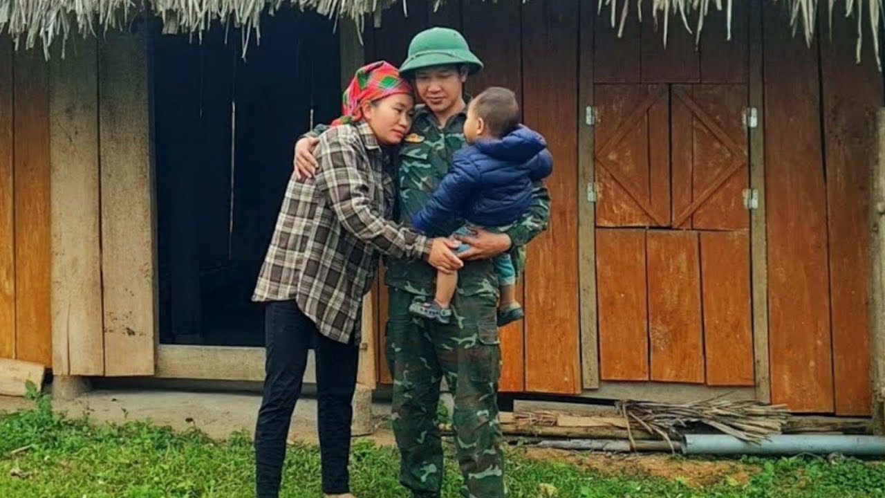 TIME LAPSE: The small family life of a soldier and a single mother. The touching story of a soldier.