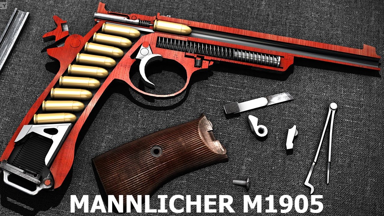 How a Mannlicher M1905 Pistol Works