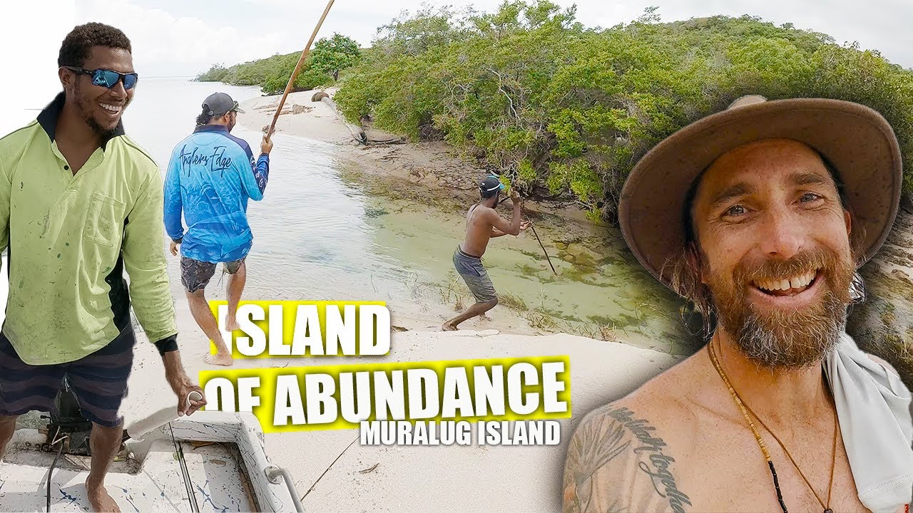 A day on A WILD ISLAND with INDIGENOUS MEN | Catch and Cook on POW ISLAND Australia