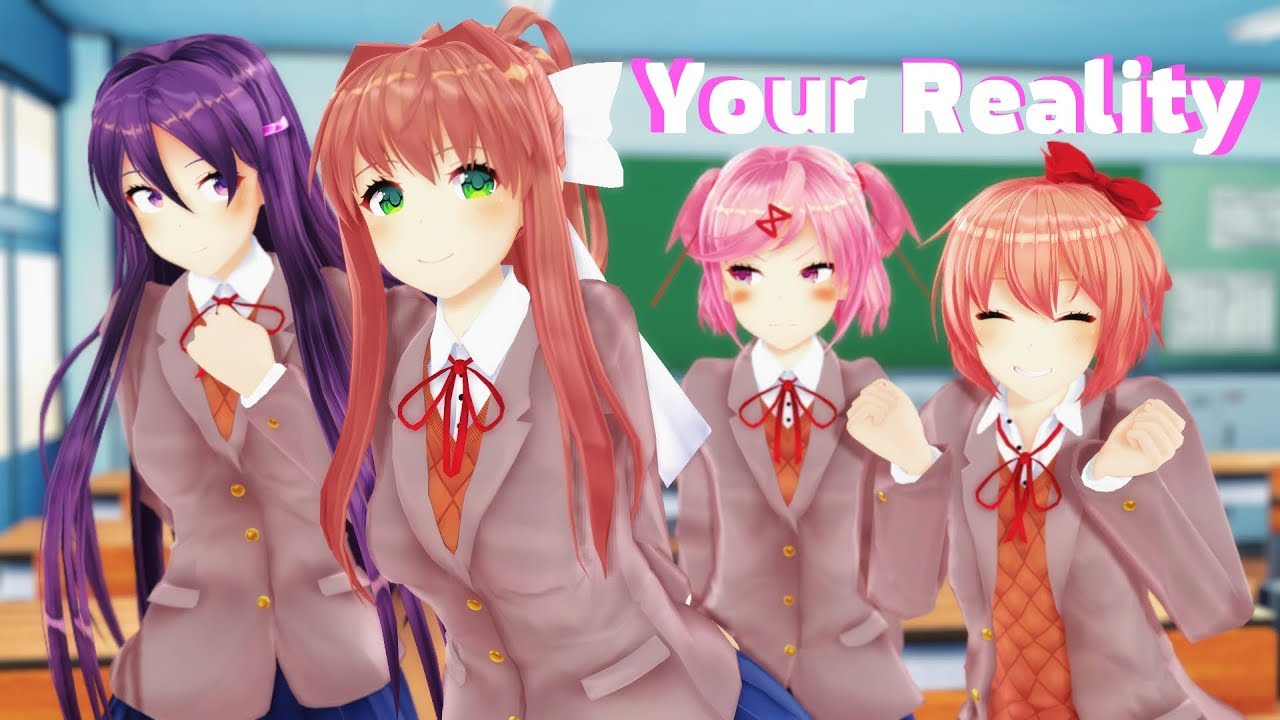 [FULL ANIMATION]【MMD】⌈DDLC⌋ ♫ Your Reality ♫