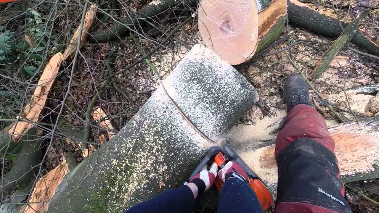 Testing a repaired Husqvarna 395 XP and a new out of the box Husqvarna T540 XP