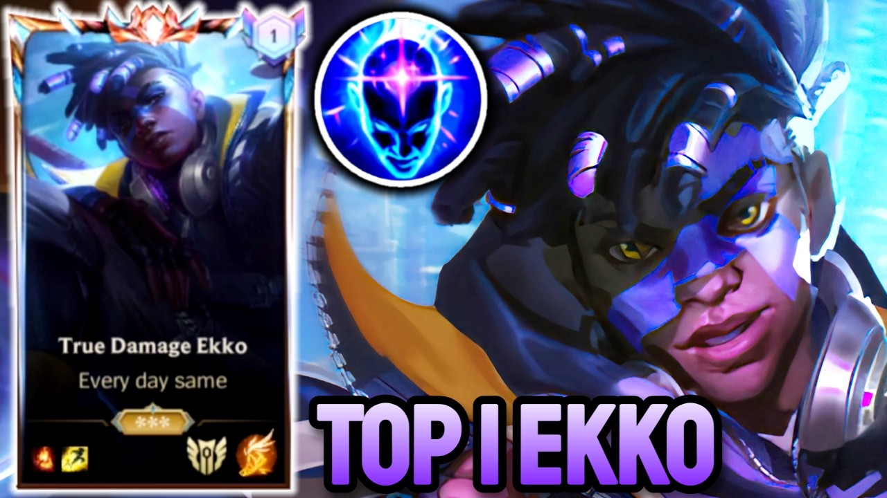 WILD RIFT EKKO - TOP 1 EKKO GAMEPLAY - CHALLENGER RANKED