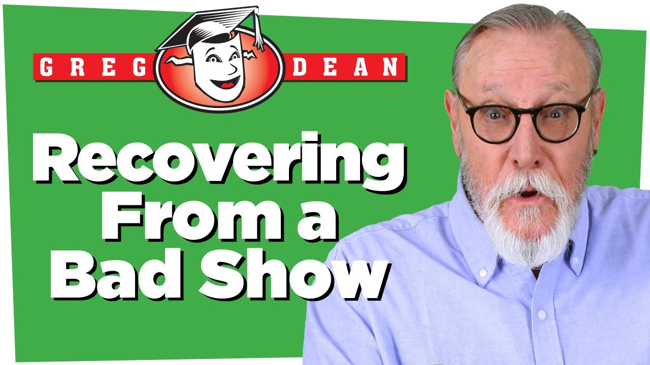 🎤Recovering from a Bad Stand Up Comedy Show - Greg Dean Classes Jokes Comedians Learn Clubs