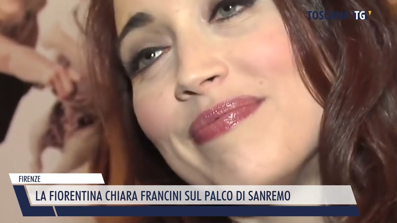 2023-01-16 FIRENZE - LA FIORENTINA CHIARA FRANCINI SUL PALCO DI SANREMO