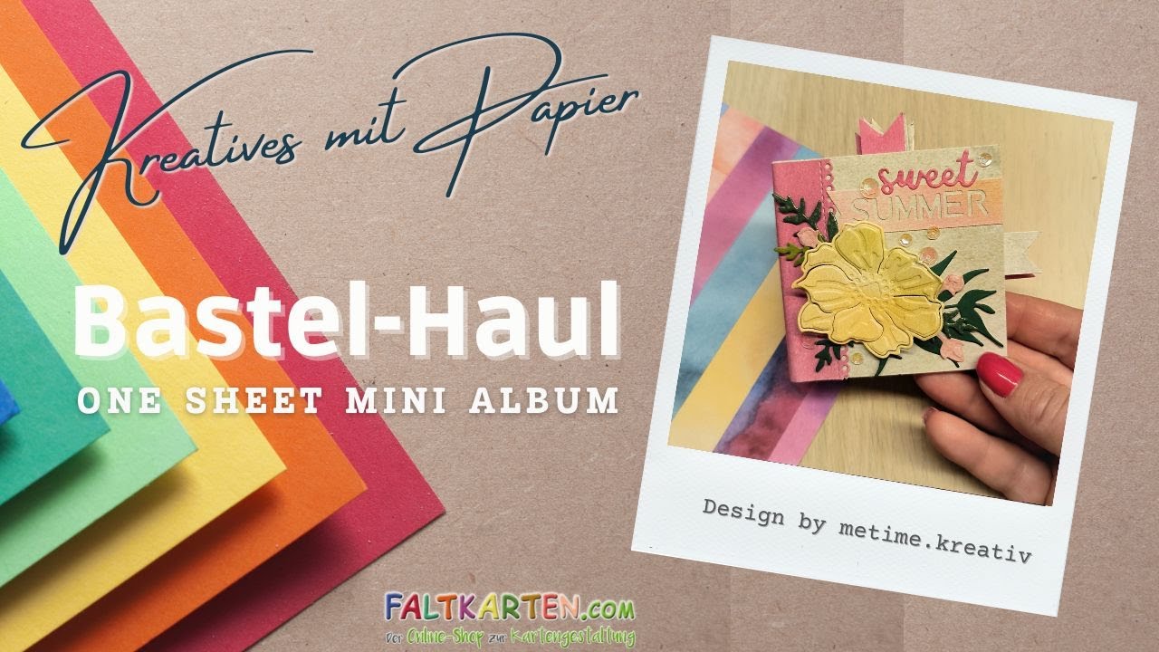 Faltkarten Bastel-Haul | One Sheet Mini-Album | Neues Designpapier | Vaessen Creative Score Easy