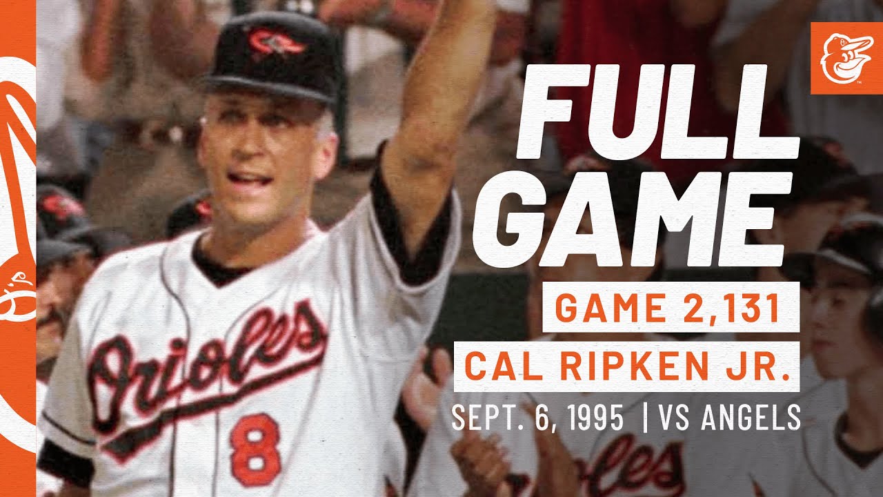 Game 2,131 - Cal Ripken, Jr. Makes History | Angels at Orioles: FULL Game
