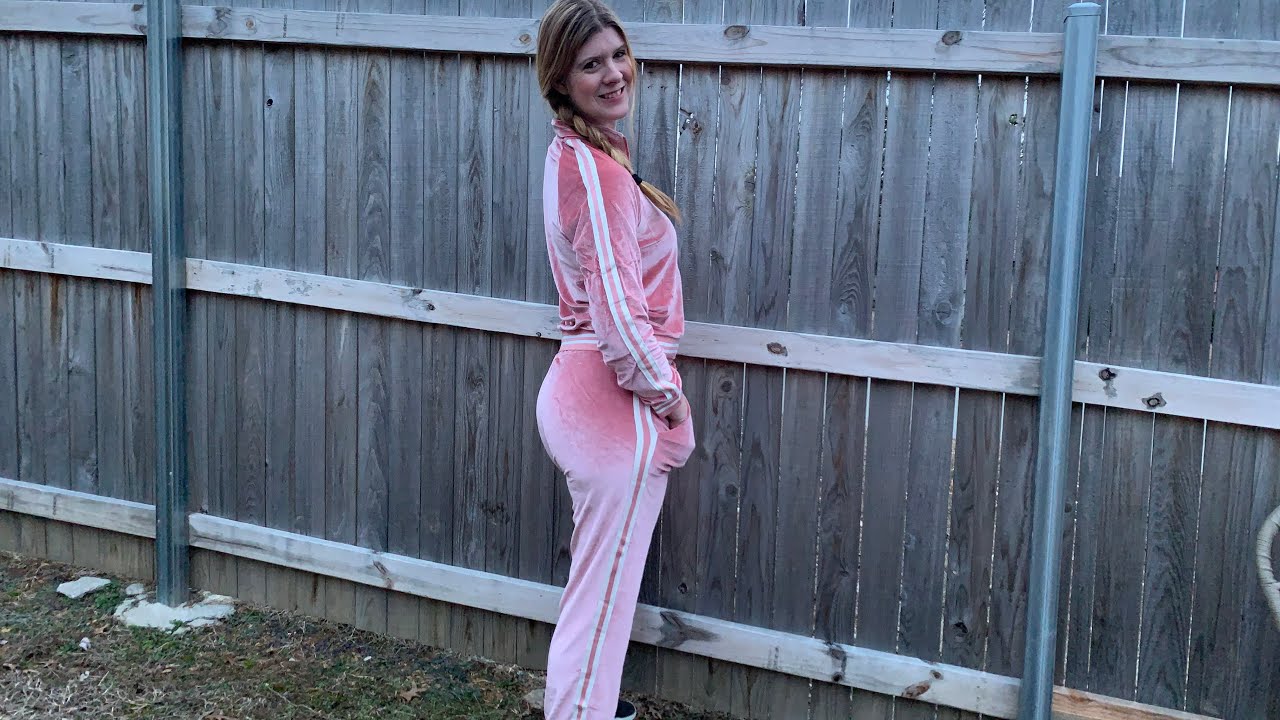 EKOUAER velour tracksuit