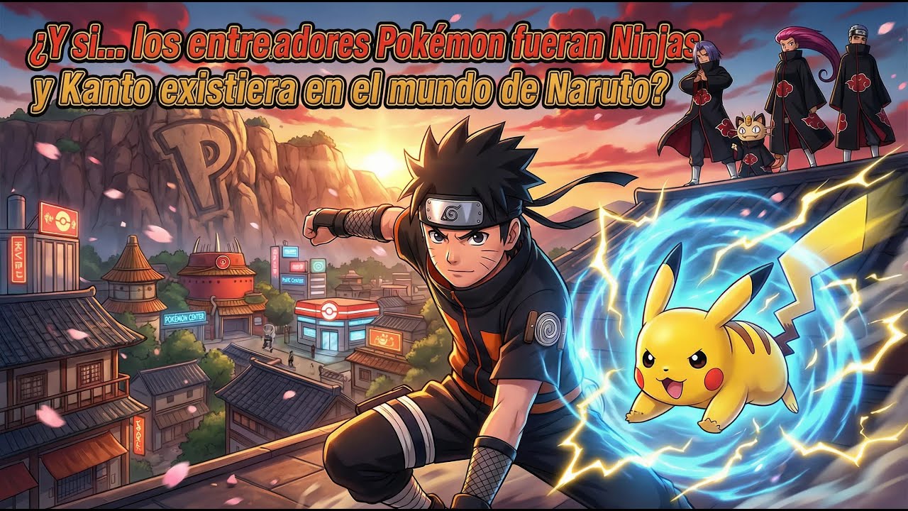 ¿Y si… los entrenadores Pokémon fueran Ninjas y Kanto existiera en el mundo de Naruto?
