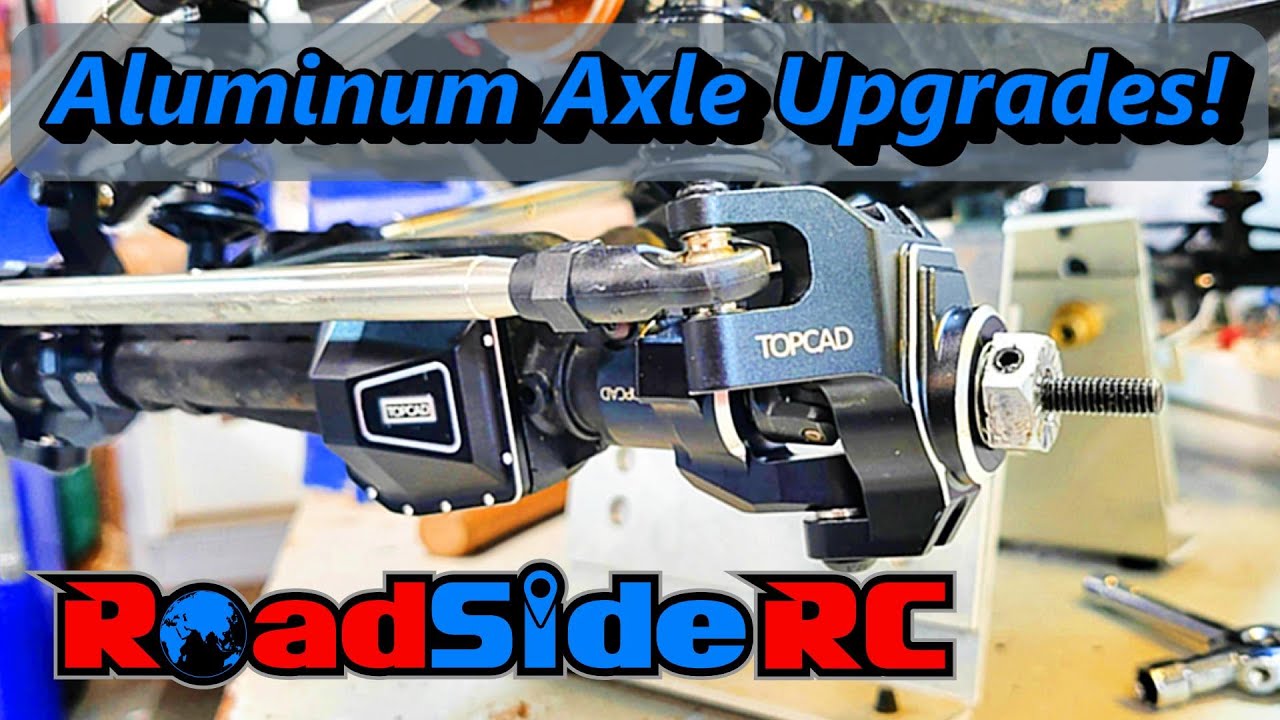 Axial SCX6 Aluminum Axle Upgrades (TOPCAD RC Parts)
