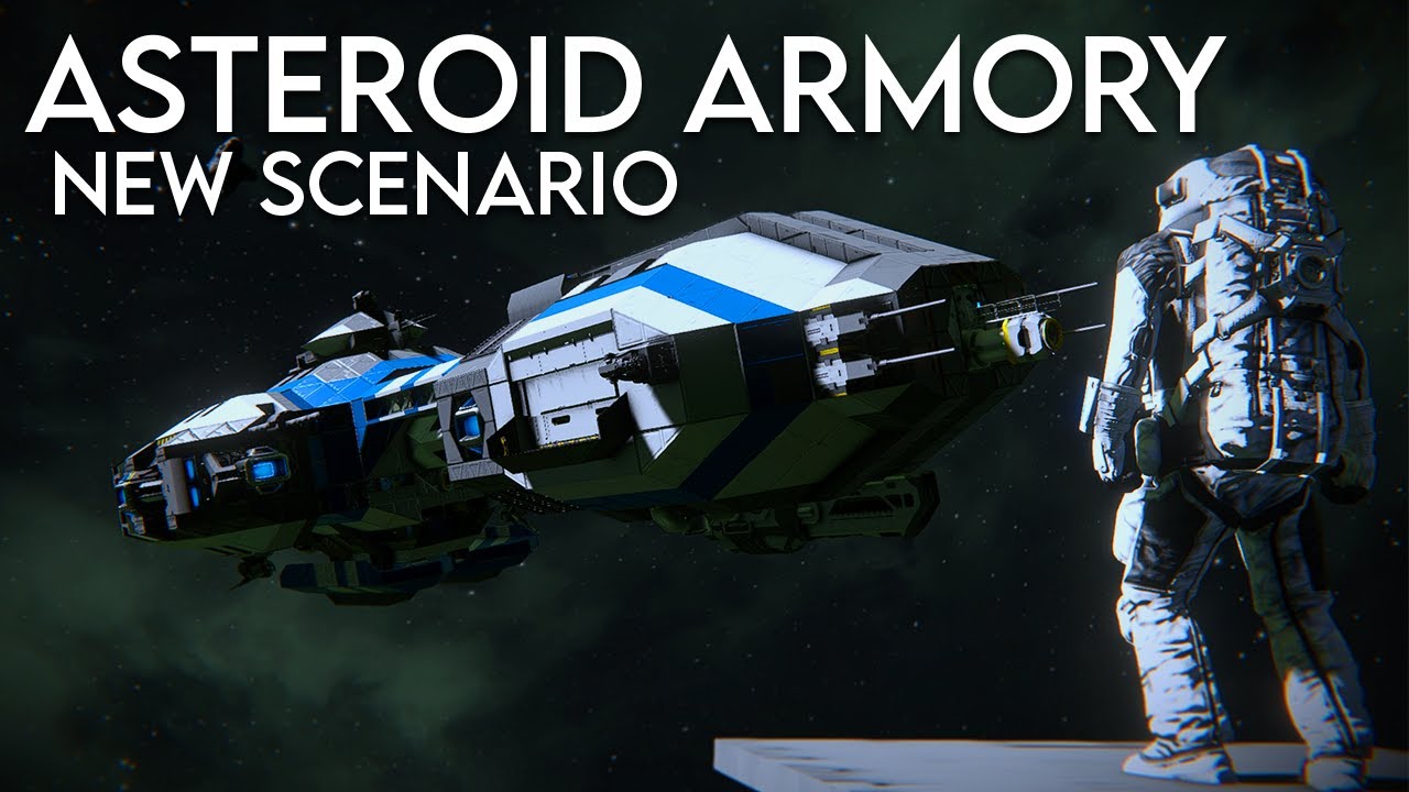 Space Engineers: New scenario - Asteroid Armory!