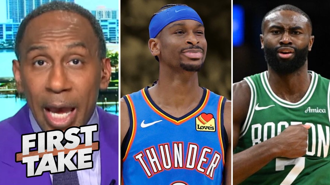 FIRST TAKE | Stephen A. BOLD Predictions for Celtics vs Thunder: Brown will go into MVP mode vs. SGA