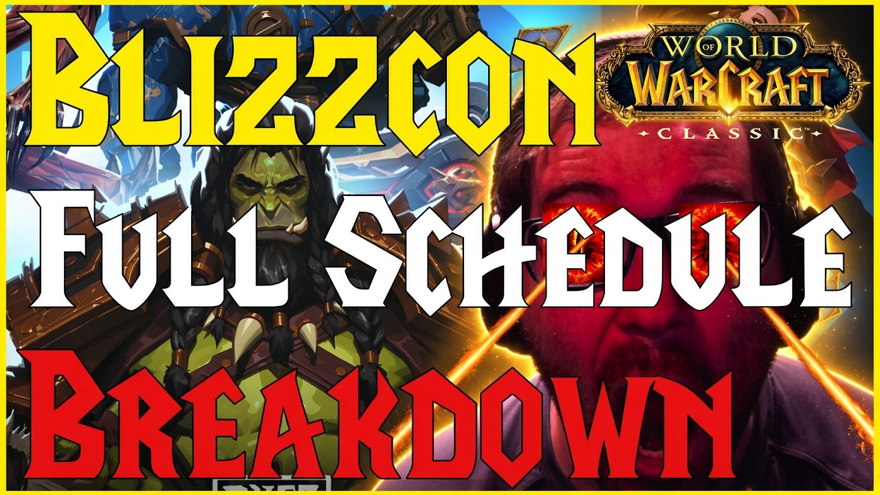 ОФИЦИАЛЬНОЕ расписание BlizzCon 2026: полный разбор!