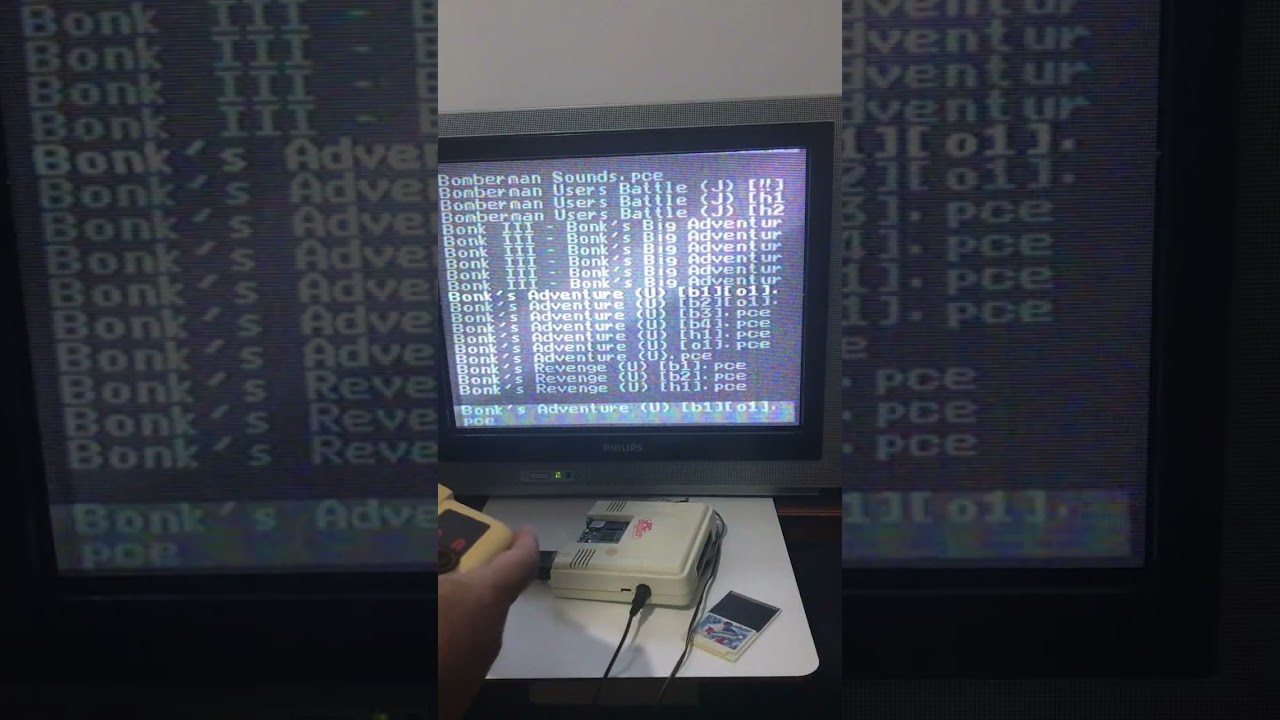 Street Fighter II on real RF PCengine