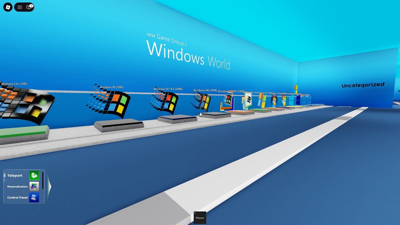 Windows Evolution on Roblox