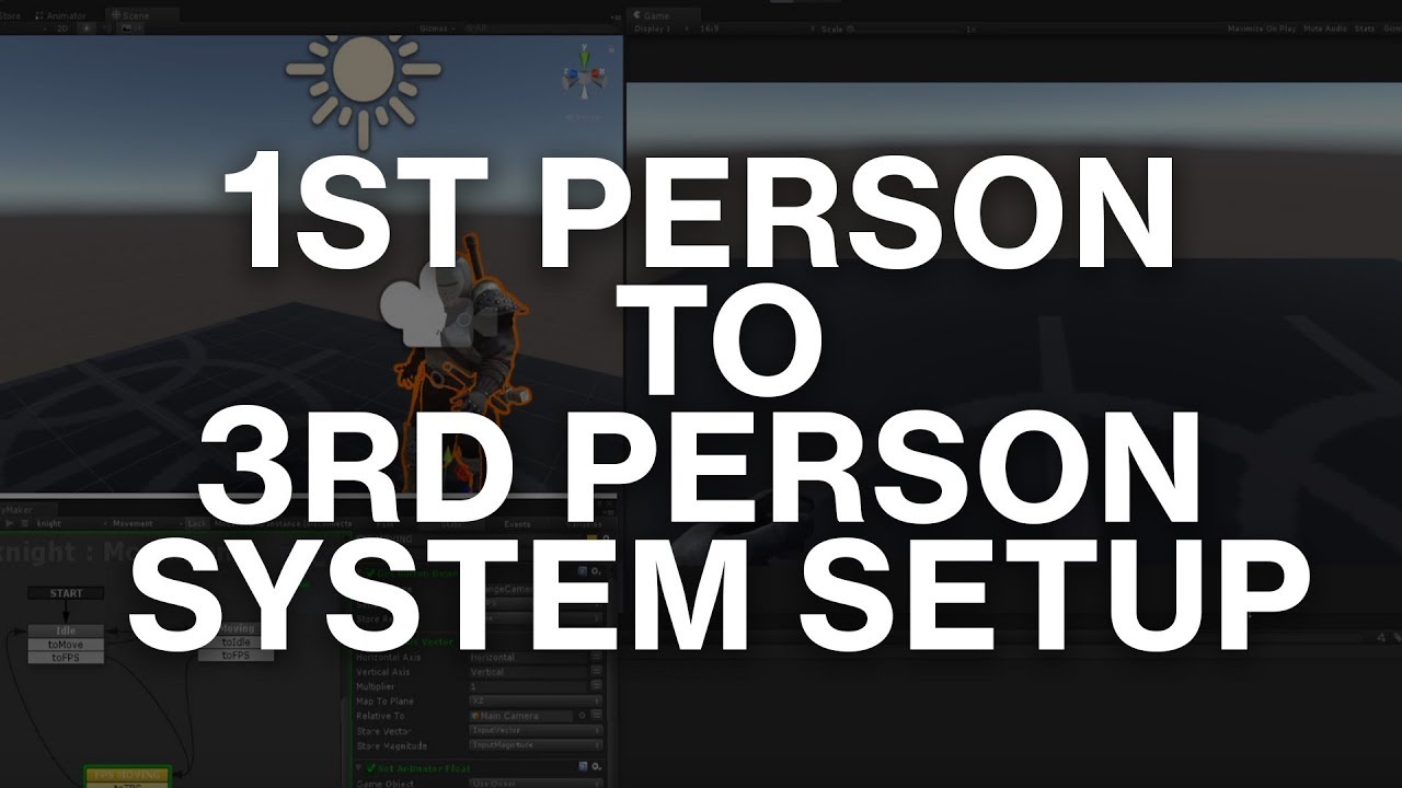 Unity | Playmaker  - 1st Person to 3rd Person Camera Switcher