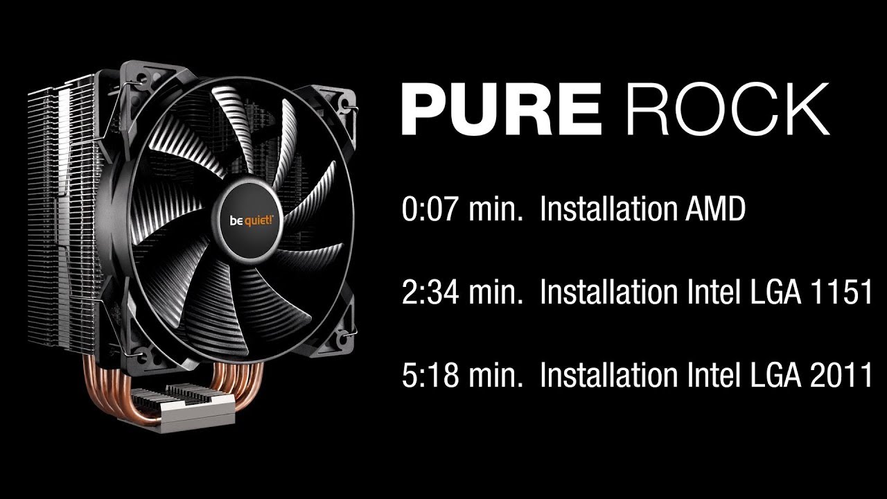 Installation: Pure Rock (AMD & Intel) | be quiet!