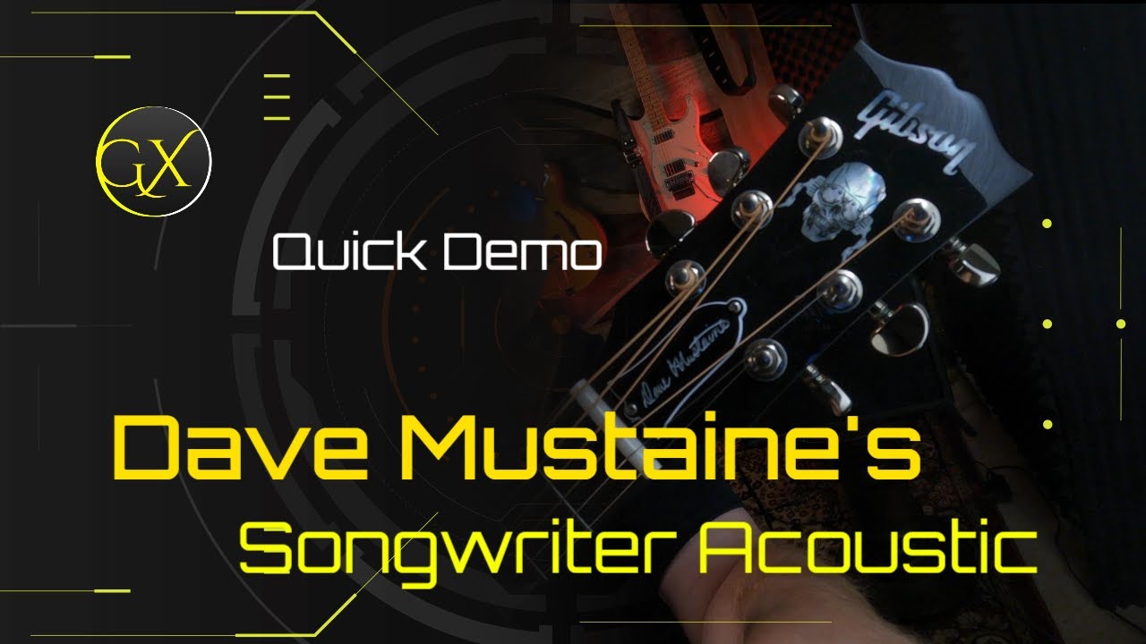 Demo of Dave Mustaine’s Songwriter Acoustic from Gibson