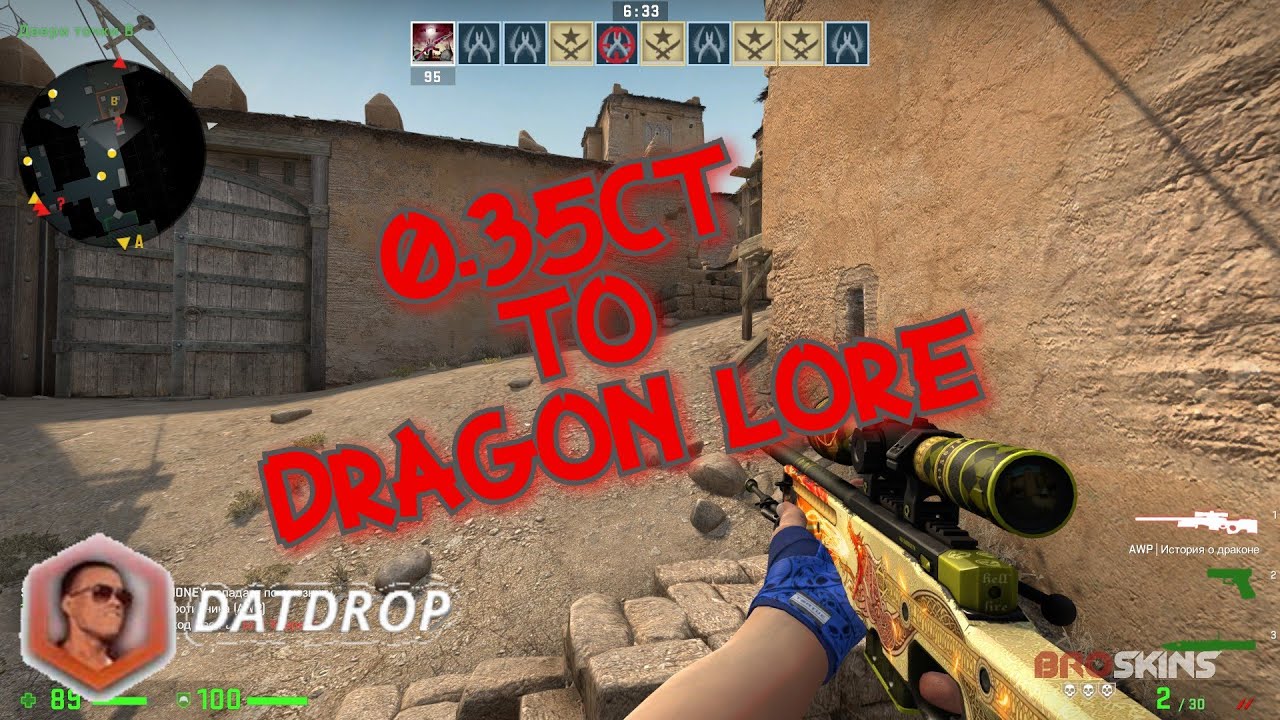 0.35cts TO  DLORE ON DATDROP #CSGO