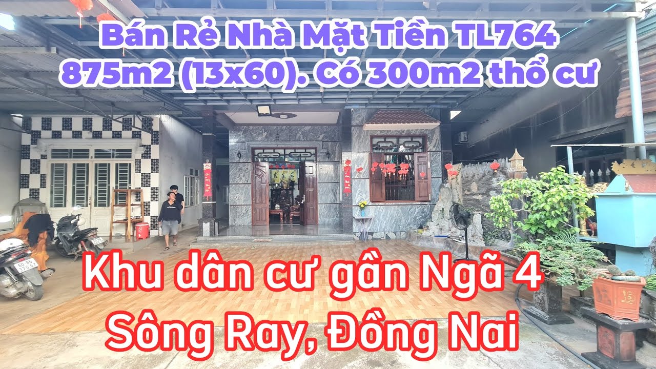 Chủ đi định cư Bán Rẻ 2 Căn nhà đẹp mặt tiền đường TL764, gần trung tâm Ngã 4 Sông Ray, Đồng Nai.