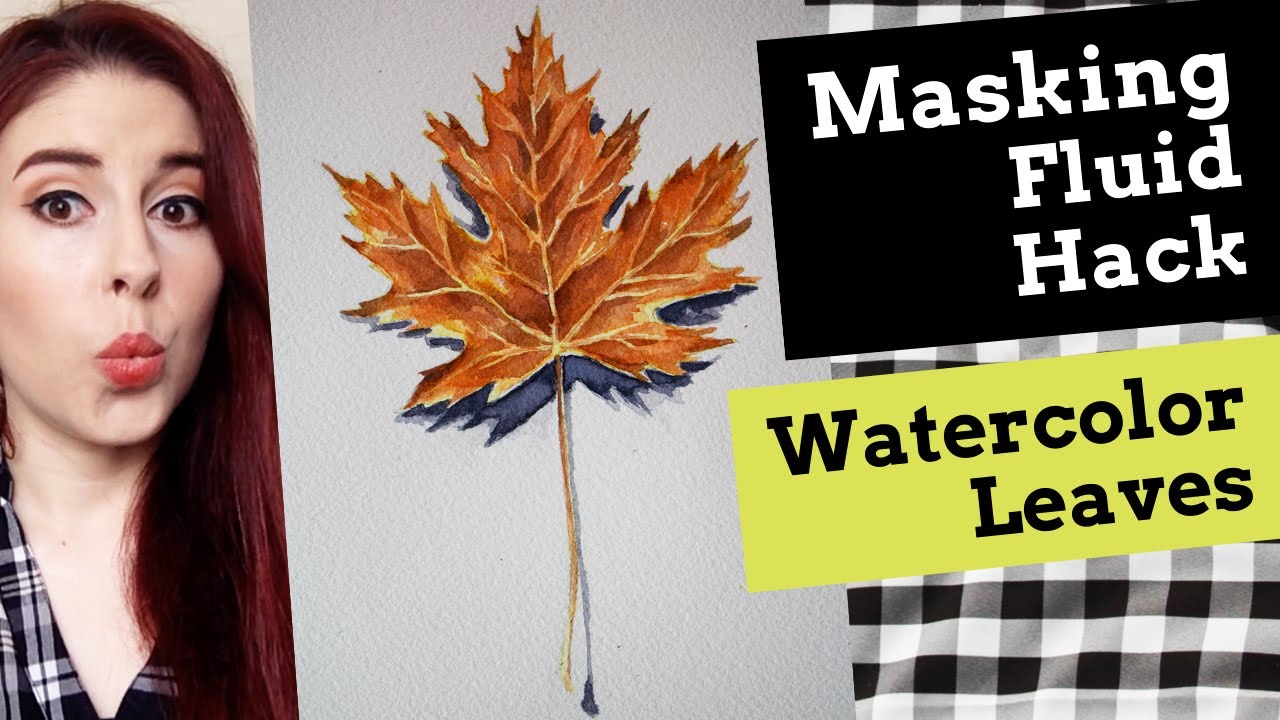A Masking Fluid Hack for Watercolor Leaves