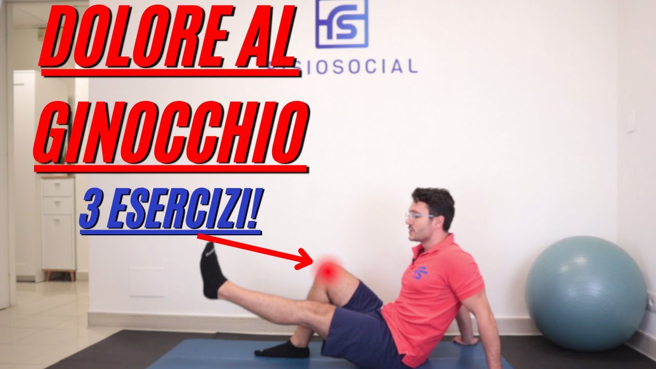 I miei 3 esercizi PREFERITI per il DOLORE AL GINOCCHIO!