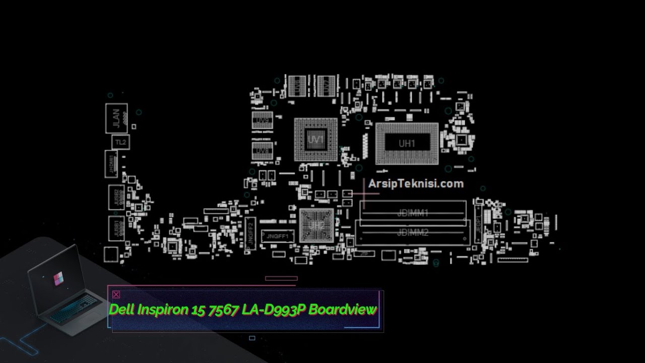 Dell inspiron 15 Gaming 7567 LA-D993P Boardview