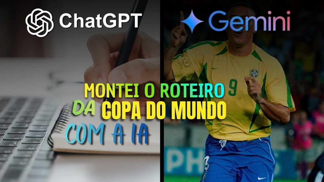 MONTEI O ROTEIRO DA COPA DO MUNDO 2026 COM IA (Chat GPT e Gemini)