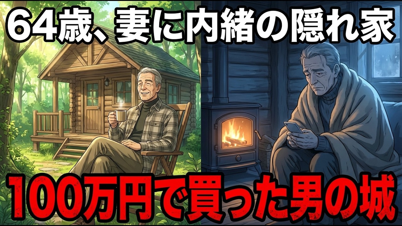 妻に内緒で「100万円の山小屋」を買った64歳男の末路。週末だけの別居生活が天国すぎて帰りたくなくなった理由【シニア朗読雑学】