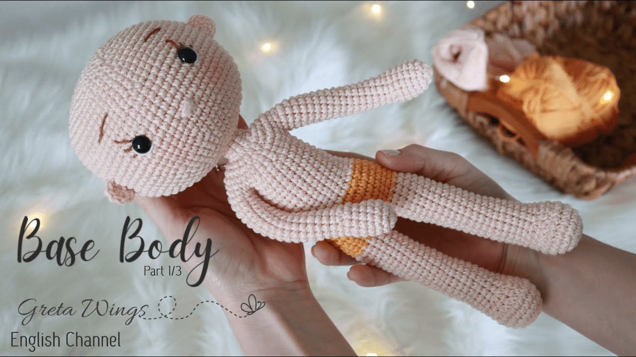 Base Body Tutorial Amigurumis Princesses|Princess Collection Part1/3 /GretaWings in English Sub 🇺🇸🇪🇸