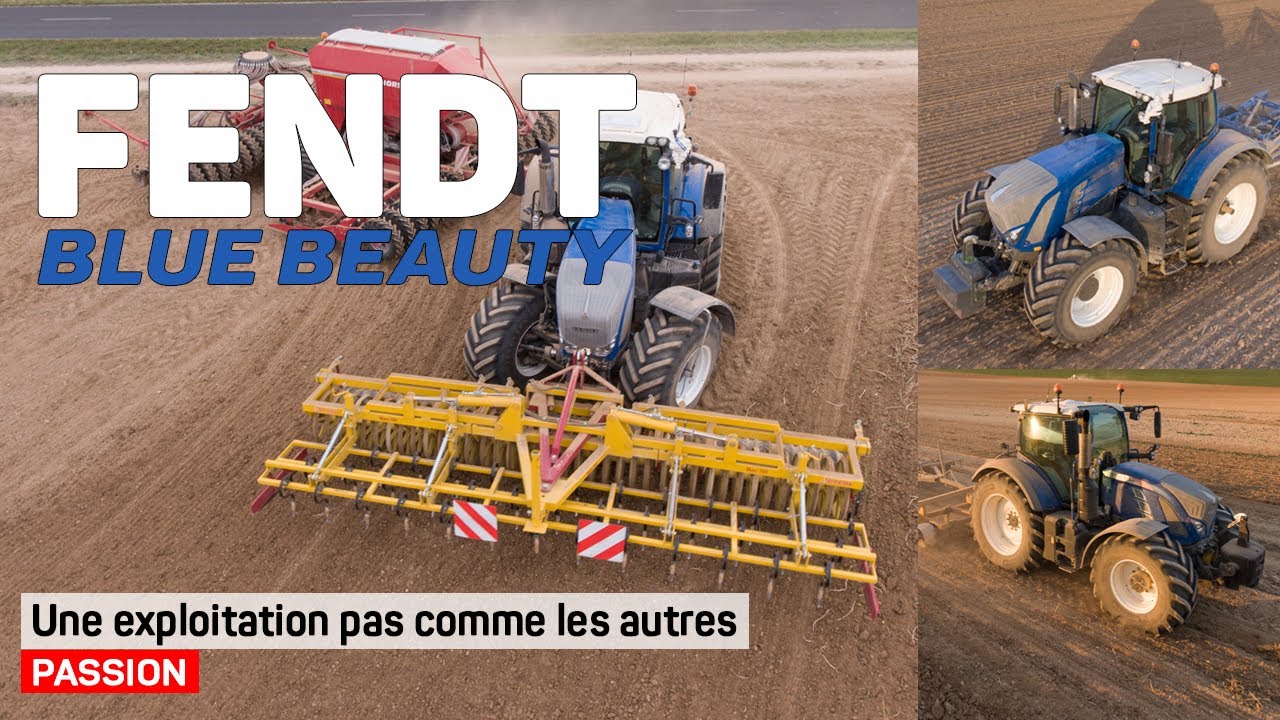 Blue Beauty FENDT 933, 930, 720 / seeding season in Champagne