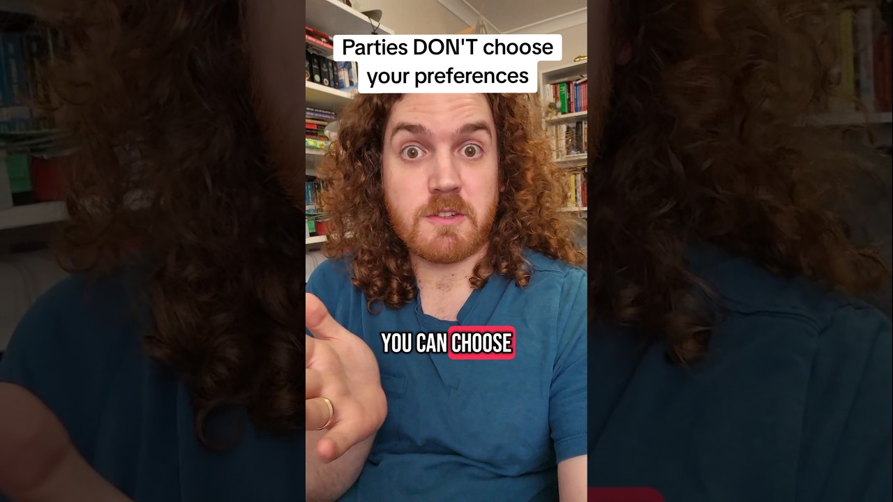 Parties DON'T choose your preferences - you do #auspol