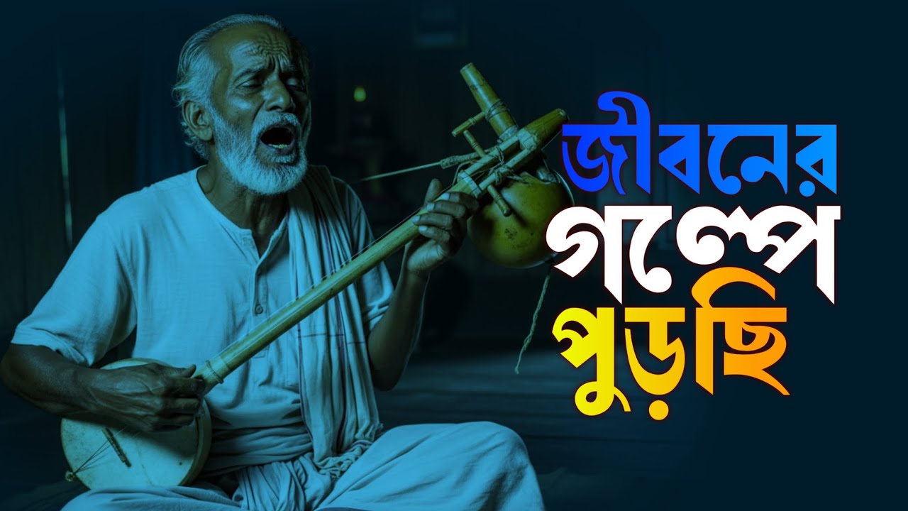 জীবন গল্পে পুড়ছি কষ্টের বাউল গান । Tiktok viral song। Baul gaan । Ganer ghor