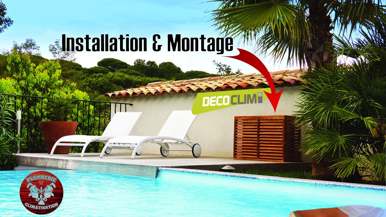 Montage et installation des caches groupe extérieur Decoclim par FS Plomberie & Climatisation