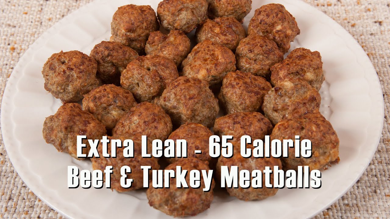 Extra Lean - 65 Calorie Beef and Turkey Meatballs (Med DIet Episode 114) DiTuro Productions