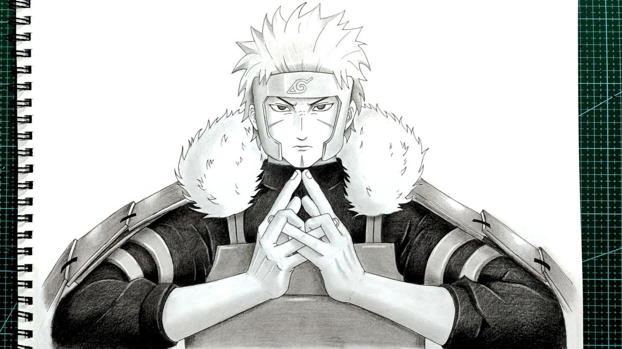 How to draw Tobirama Senju from Naruto series | shading tutorial