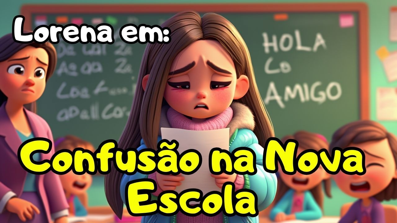 🎒🌍 Lorena em: Confusão na Nova Escola | Um Novo País, Muitos Desafios! 😰✨