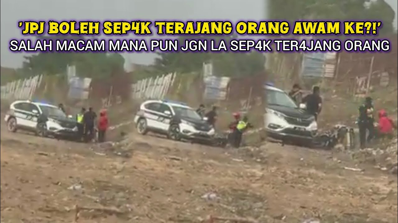 TULAR ANGGOTA JPJ HENT4M & TOL4K PENUNGGANG MOTOSIKAL DI SETIA ALAM
