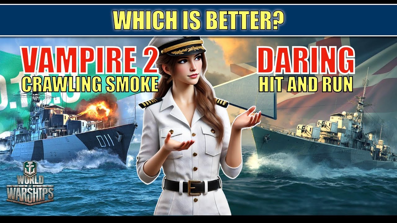 Which is better Vampire 2 or Daring? #worldofwarships