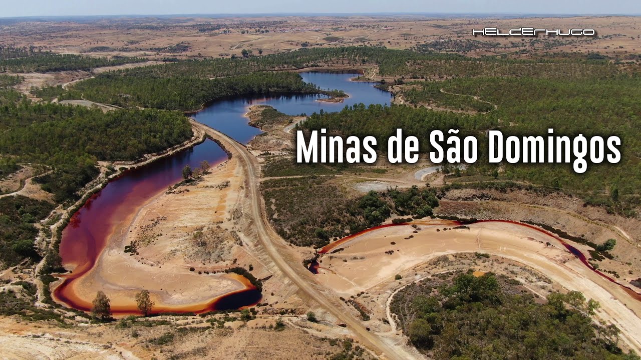 Abandonadas Minas de São Domingos vista aérea
