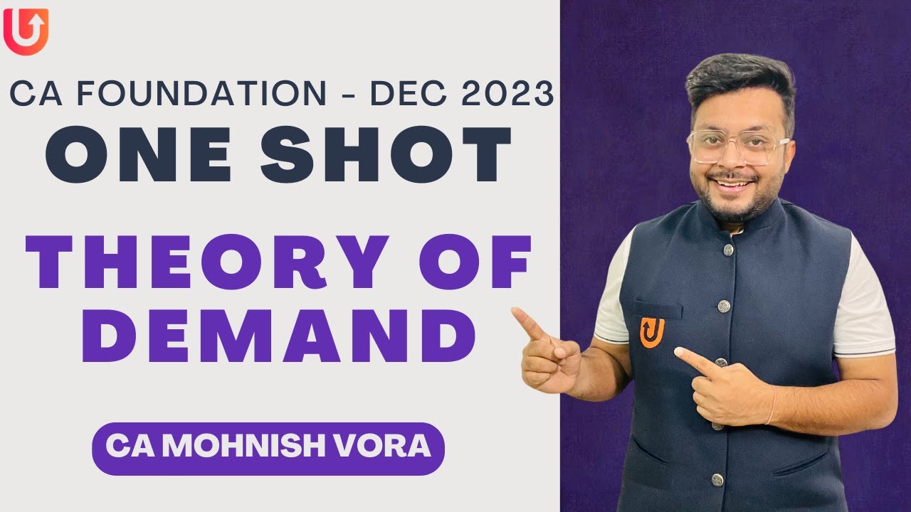 Theory of Demand | One Shot | Marathon | CA Foundation Dec 2023 | CA Mohnish Vora (MVSIR)