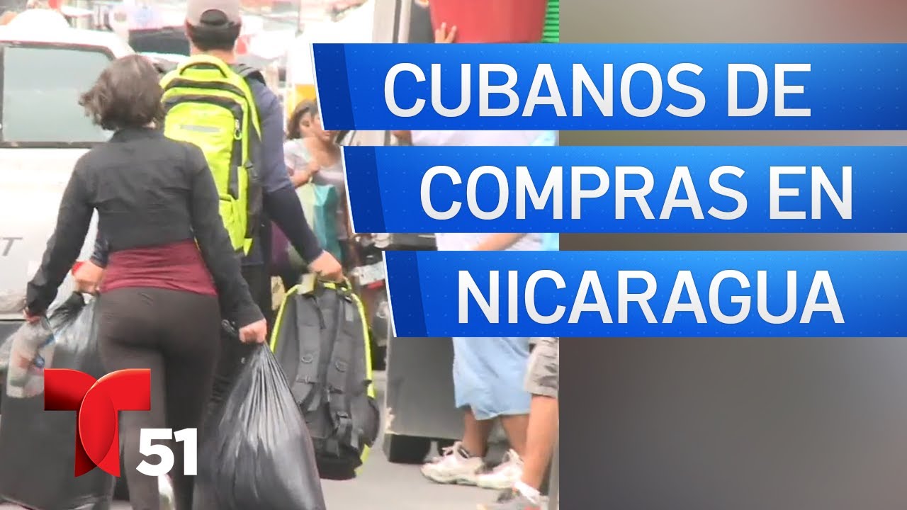 Cubanos de compras en Nicaragua